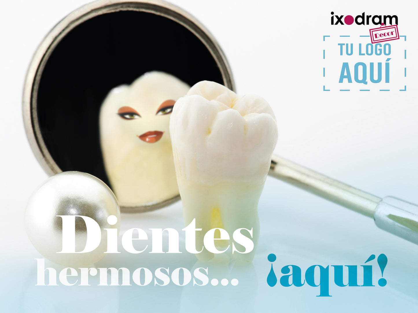 Cuadro decorativo Premium de tela Canvas Muela Dentista 2