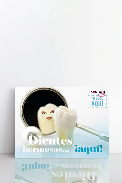Cuadro decorativo Premium de tela Canvas Muela Dentista 2